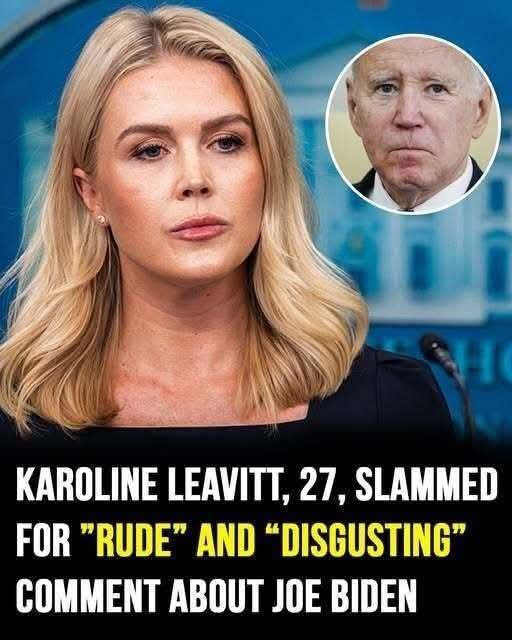 Karoline Leavitt, 27, under fire for very ‘rude’ and disrespectful comment about Joe BidenCategArt